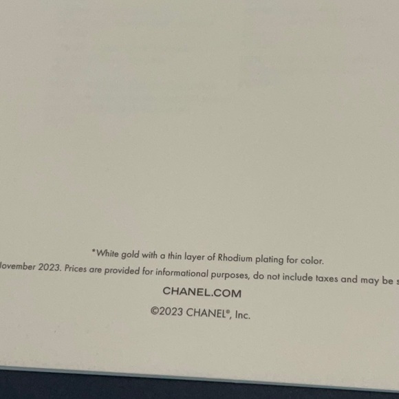 NWT Chanel fine jewelry book Holiday 2023-24 with price list - Picture 6 of 6